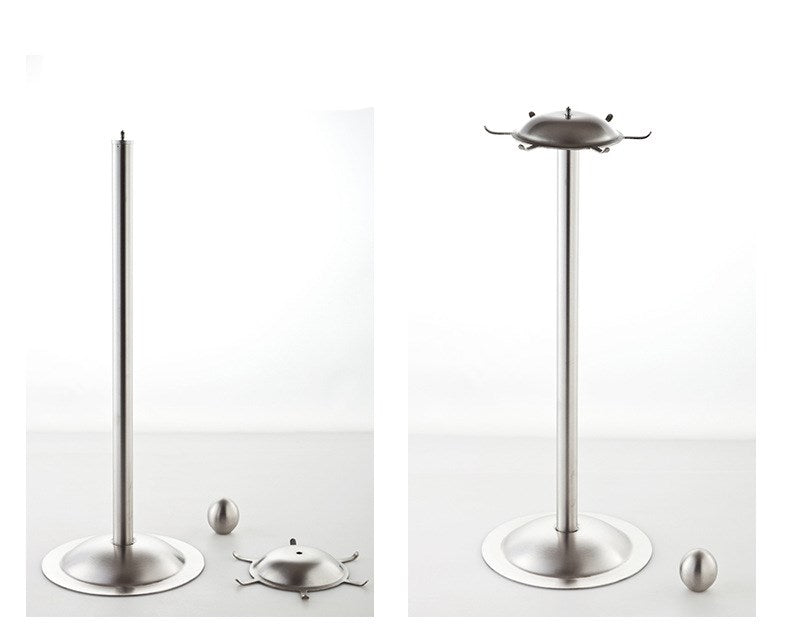 Stainless Steel Rotating Kitchen Utensil Rack Set