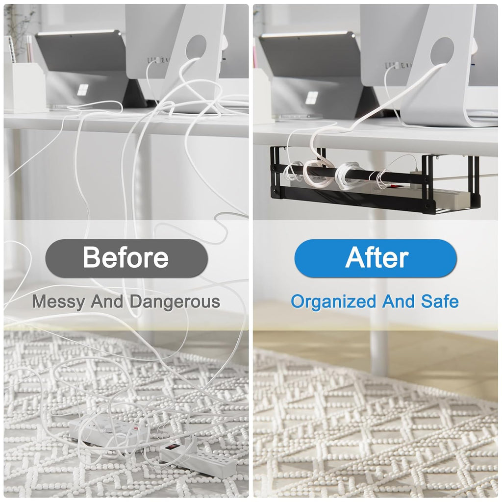 Under Desk Cable Management Tray