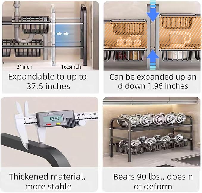 Slide-Out 2-Tier Under Sink Organizer