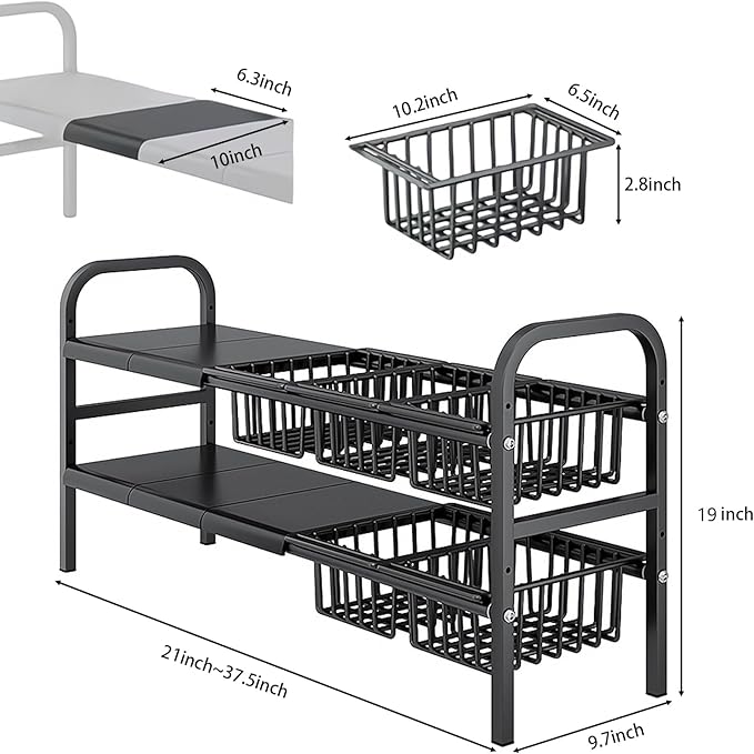 Slide-Out 2-Tier Under Sink Organizer