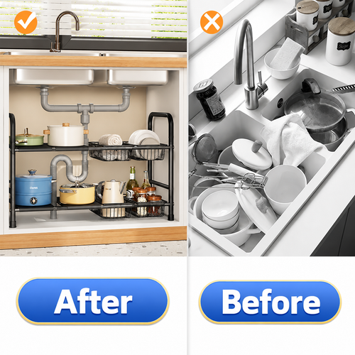 Slide-Out 2-Tier Under Sink Organizer
