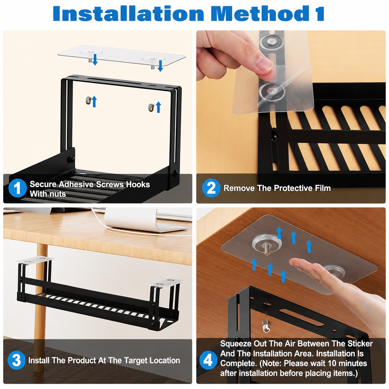Under Desk Cable Management Tray